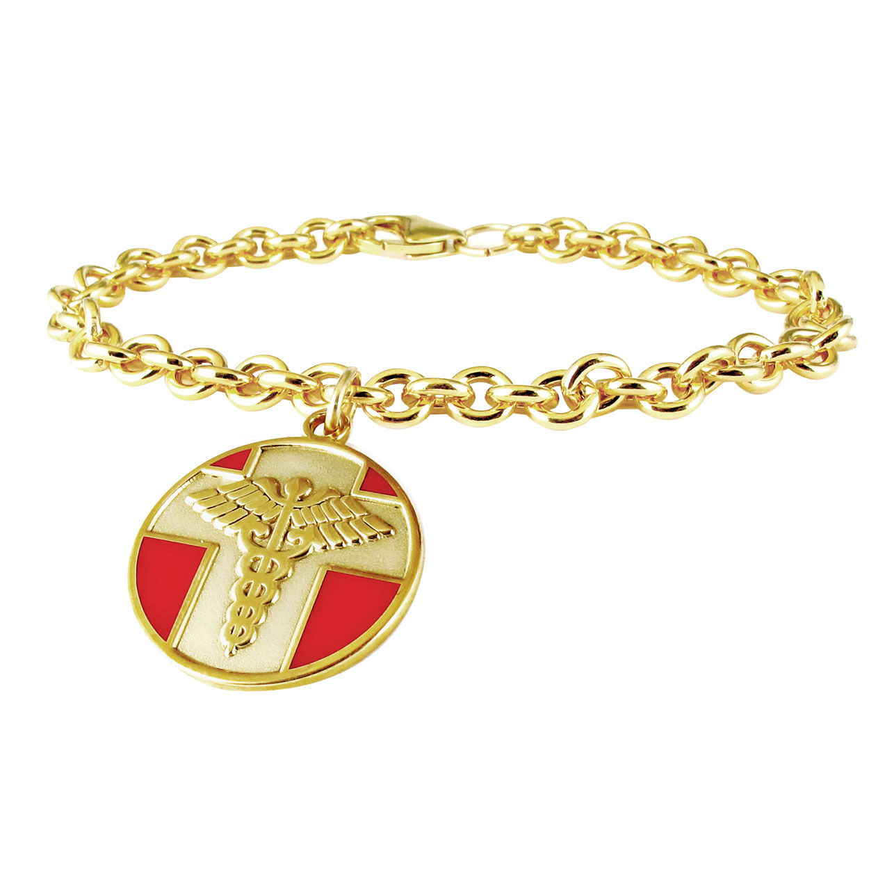 10k white gold on sale medical alert bracelet