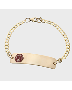 14ct Gold Classic Red Bracelet