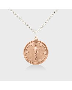 14ct Rose Gold Medallion with Diamond