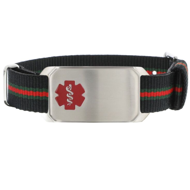 Stainless Steel Large Flex Bracelet on NATO