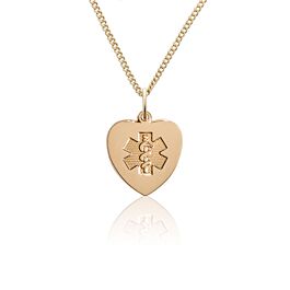 10ct Gold-Filled Heart Charm Necklace