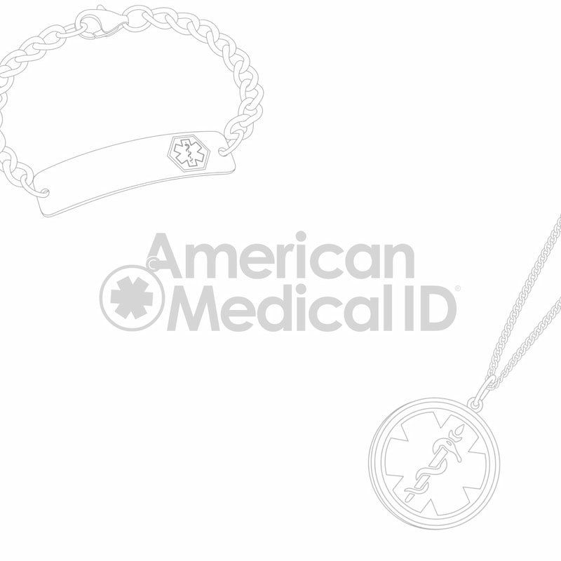 Custom Autism Medical Alert ID Tag - Laser Engraved Aluminum Necklace With 24" Stainless Steel Chain, Made In USA