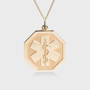 14ct Gold Premier Embossed Necklace
