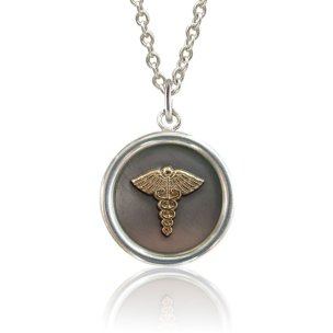 Odyssey Round Necklace with Silver Cable Chain