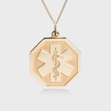 14ct Gold Premier Embossed Necklace