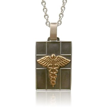 Odyssey Quad Necklace with Silver Cable Chain