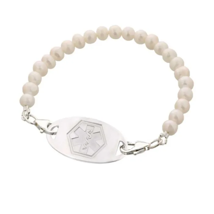 Beaded medical alert hot sale bracelets