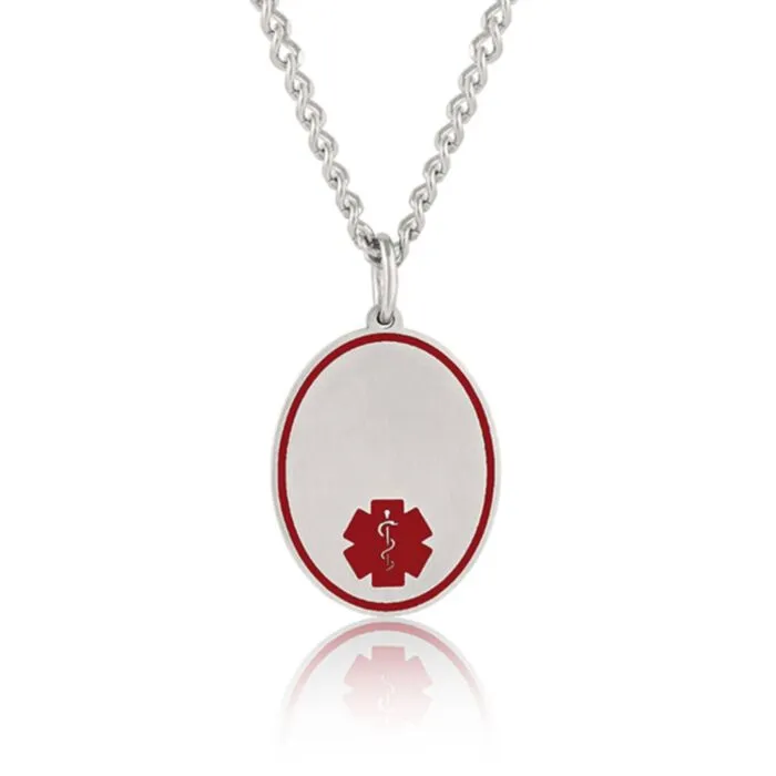 Stainless steel on sale charm necklace