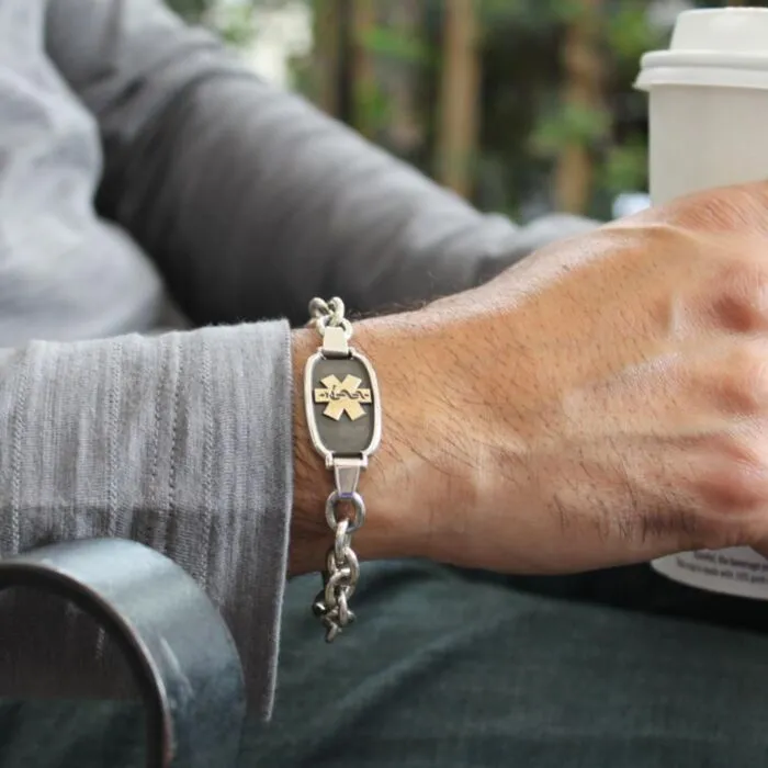 Waterproof elite plus usb medical id bracelet sale