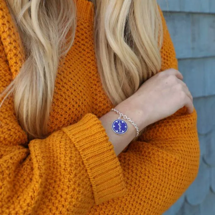 Blue charm outlet bracelet