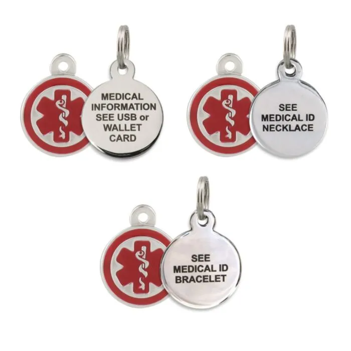 Purchase Stainless Steel See ID Charm Universal Medical ID