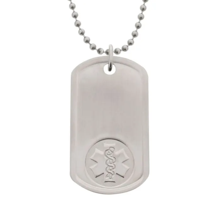 Stainless steel dog tag outlet chain