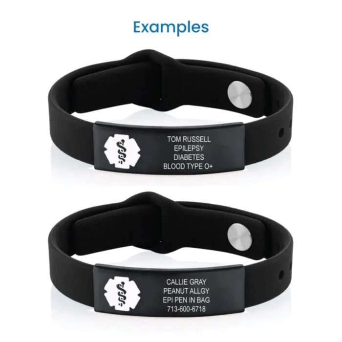 Silicone epilepsy bracelets shop