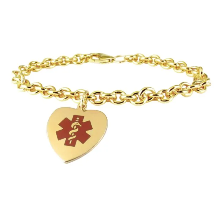 Feminine medical alert hot sale bracelet