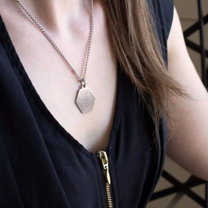 Purchase Stainless Steel Small Classic Necklace Universal Medical ID