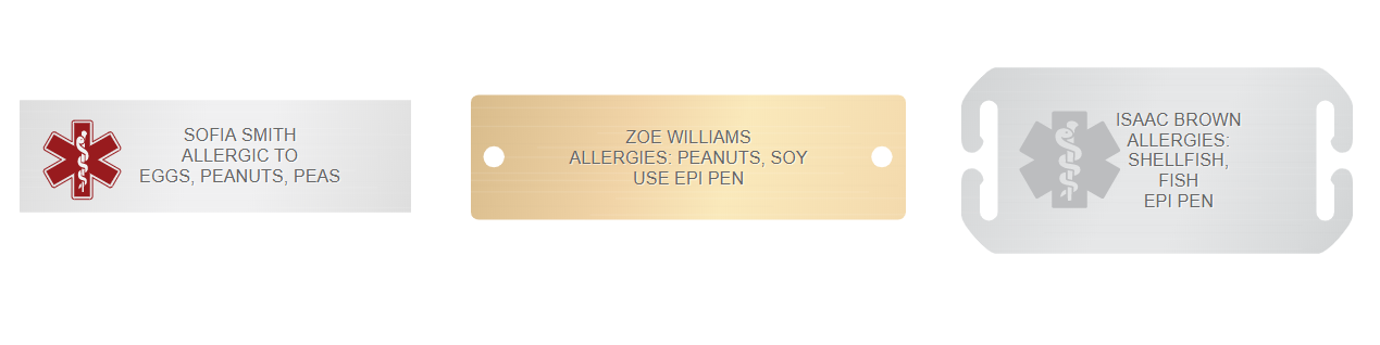 Anaphylactic I Carry an Epipen Bracelet and Keyring Set  Anaphylaxis  Allergy Alert by ICE Medical  Adult Size  Medical Alert  Amazoncouk  Fashion