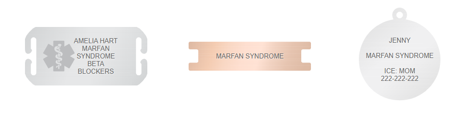 marfan medical ID bracelet